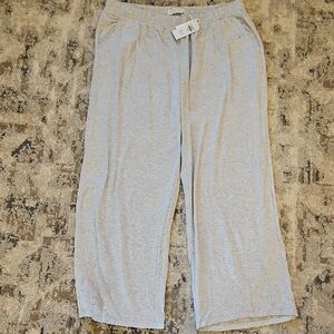 Abercrombie & Fitch Heather Gray Wide Leg Pants